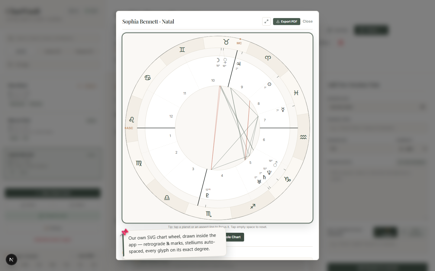ChartVault — natal chart